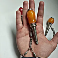 دو عدد لب گیر قلیان کلکسیونی کهربا معاوضه کامپیوتر|کلکسیون اشیاء عتیقه|تبریز, |دیوار