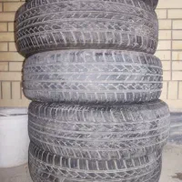 چهار حلقه لاستیک پژو15دوتا لاستیک پراید|قطعات یدکی و لوازم جانبی|مرودشت, بیست متری بیمارستان|دیوار