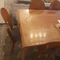 میزناهارخوری ۶نفره  مدل نعل اسب|میز و صندلی غذاخوری|اسلام‌شهر, شهرک سعیدیه|دیوار