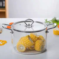 قابلمه 3 عددی پیرکس دسته استیل Nataly|ظروف پخت‌وپز|بندر انزلی, کارآموزی|دیوار