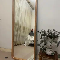 آینه قدی چوب راش و کمد ام دی اف