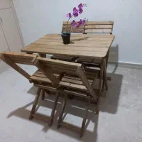 میز و صندلی تاشو ۴ نفره