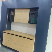 کابینت دکور نمایشگاه|کتابخانه، شلف، قفسههای دیواری|پردیس, فاز ۱۱|دیوار