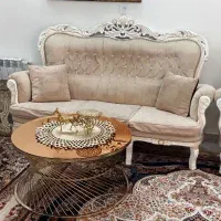 مبلمان چوبی و عسلی  جلو مبلی|مبلمان خانگی و میز عسلی|ری, شهادت|دیوار