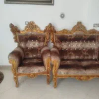 مبلمان هفت نفره سلطنتی با جلو مبلی|مبلمان خانگی و میز عسلی|زاهدان, |دیوار