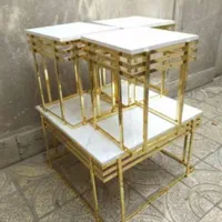 میز وسط و عسلی جلو مبلی فلزی استیل مدل آلمان|مبلمان خانگی و میز عسلی|آفتاب, |دیوار