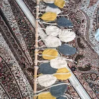 شلف و پرده مکرومه نو|صنایع دستی و سایر لوازم تزئینی|خرمآباد, |دیوار