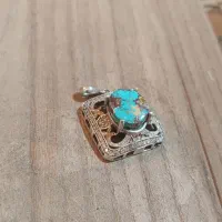 مدال فیروزه|جواهرات|ابریشم, |دیوار