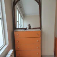 تخت یک نفره دراور آینه