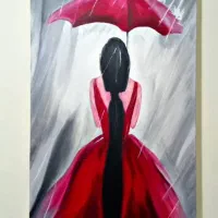 نقاشی رنگ روغن روی بوم