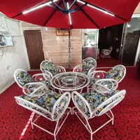 عرضه مستقیم میزو صندلی باغی مبلمان ویلایی مدل بیضی|میز و صندلی غذاخوری|خمینی‌شهر, |دیوار