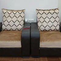 مبل چرم هفت نفره|مبلمان خانگی و میز عسلی|بندر انزلی, کارآموزی|دیوار