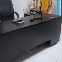 میز مدیریت مشکی چوب mdf|مبلمان اداری|خمینی‌شهر, |دیوار