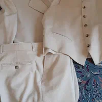 کت و شلوار و جلیقه سفید سایز 50|لباس|تهران, نیروی هوایی (پیروزی)|دیوار