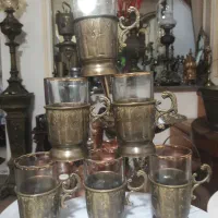 وسایل آنتیک برنجی برنزی قدیمی  ورشو قدیمی|کلکسیون اشیاء عتیقه|ساری, |دیوار