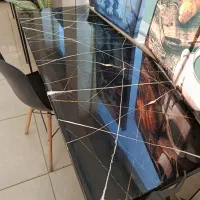 میز چوب و رزین|میز و صندلی غذاخوری|رامیان, |دیوار