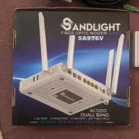 مودم فیبر نوری ۴ آنتن SANDLIGHT در حد + اتصالات