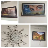 ساعت و تابلو چراغدار