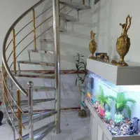 نرده پله حفاظ استیل