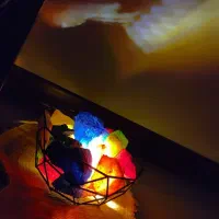 آباژور سبد رنگی|چراغ خواب و آباژور|مشکیندشت, |دیوار