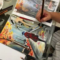 تابلوهای نقاشی رنگ و روغن اثر هنری تازه تمام شده