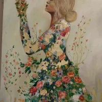 تابلو نقاشی دفتر رنگ روغن