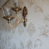 دیوار کوب برنز و لاله وتزتین لوستر هم موجود است