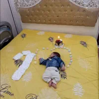 سرویس تختخواب همراه تشک میزآینه بزرگ ویک بوفه سفید