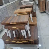 جلومبلی و عسلی فلزی وکیوم شیک با گارانتی|مبلمان خانگی و میز عسلی|ملایر, |دیوار