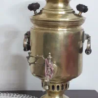 سماور زغالی قدیمی|کلکسیون اشیاء عتیقه|گرگان, |دیوار