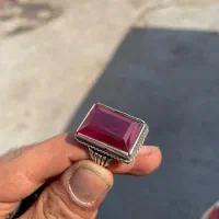 انگشتر یاقوت و عقیق نقره|جواهرات|بجنورد, |دیوار