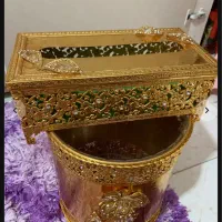 سطل و جا دستمال کاغذی نو