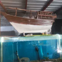 فروش لنج چوبی و آکواریوم