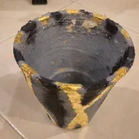 کوزه سفالی پتینه سایز قطر ۱۶/۵ × ۱۸ سانتی متر|صنایع دستی و سایر لوازم تزئینی|اصفهان, چرخاب|دیوار