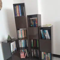 کتابخانه|کتابخانه، شلف، قفسه‌های دیواری|قم, پردیسان|دیوار