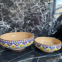 کاسه  سفالیه کار دست|ظروف سرو و پذیرایی|بروجرد, |دیوار