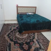 تخت خواب باکس دار و کشو دار نو همراه تشک جواب پسند