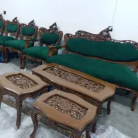 مبل 9نفره ومیزغذاخوری شش نفره یکماه بدون استفاده|مبلمان خانگی و میز عسلی|امیدیه, |دیوار