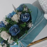 دسته گل عروس. باکس گل و باکس گل بچه پسرانه|گل مصنوعی|ارومیه, |دیوار