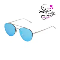 عینک آفتابی آبی گرد دسته فلزی