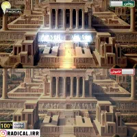 تابلو کوروش پاسارگاد تخت جمشید نوری شب خواب شاه|تابلو، نقاشی، عکس|شیراز, پودنک|دیوار