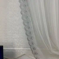 پرده حریر لب حاشیه دوطرف ترک درحد نو|پرده، رانر، رومیزی|تهران, بهاران|دیوار