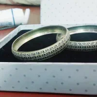 النگو نقره مشابه طلا۲عدد|جواهرات|سمنان, |دیوار