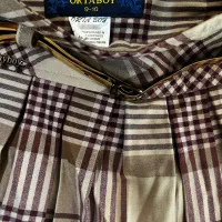 دامن پلیسه مجلسی کرم قهوه ای نونو|لباس|آسارا, |دیوار