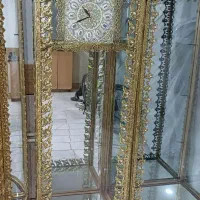 ویترین ساعت دار و میز تی وی برنز