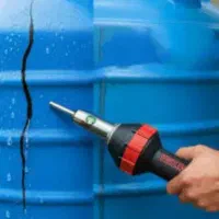 جوشکاری وتعمیر تانکرهای پلاستیکی ومخازن آب