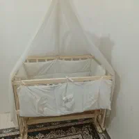 گهواره کنارتخت مادرکرم رنگ|تخت و صندلی بچه|پاکدشت, پاکدشت (مامازند)|دیوار