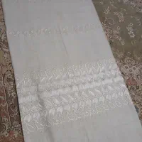 پارچه پرده ایی حریر گل لاله