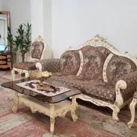 مبل استیل ۹نفره به اضافه ناهارخوری ۴نفره|مبلمان خانگی و میز عسلی|تهران, نازی‌آباد|دیوار