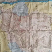 نقشه ابریشمی ایران سال ۱۳۵۳|کلکسیون اشیاء عتیقه|تهران, جوادیه|دیوار